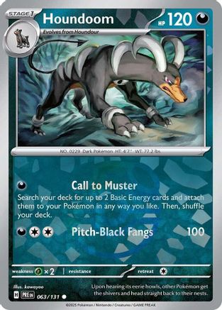 Houndoom (Master Ball Pattern) - 063/131 - Common - Holofoil