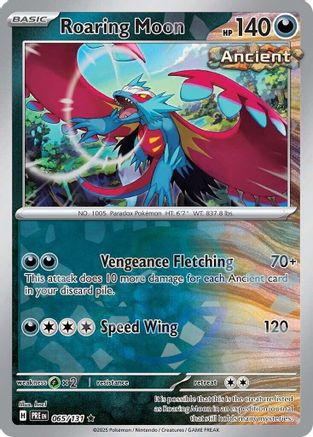 Roaring Moon (Master Ball Pattern) - 065/131 - Rare - Holofoil