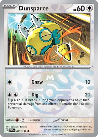 Dunsparce (Master Ball Pattern) - 079/131 - Common - Holofoil