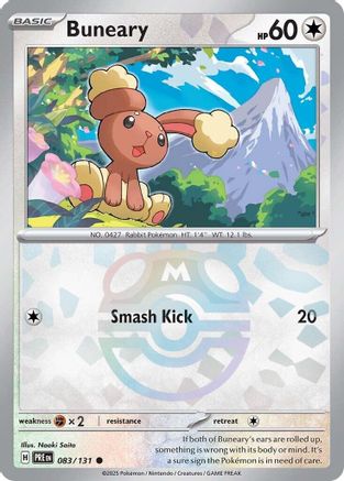 Buneary (Master Ball Pattern) - 083/131 - Common - Holofoil