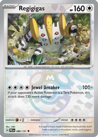 Regigigas (Master Ball Pattern) - 086/131 - Uncommon - Holofoil