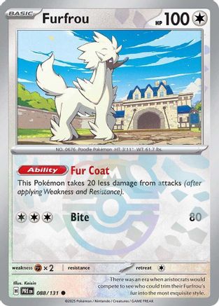 Furfrou (Master Ball Pattern) - 088/131 - Common - Holofoil