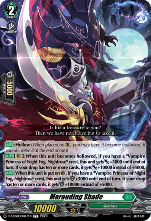 Marauding Shade (DZ-SS03/007EN) [DZ-SS03: Stride Deckset -Nightrose-]