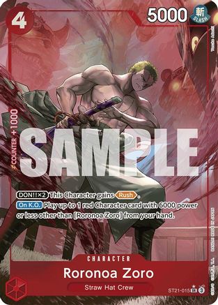 Roronoa Zoro (Parallel) - ST21-015 - Super Rare