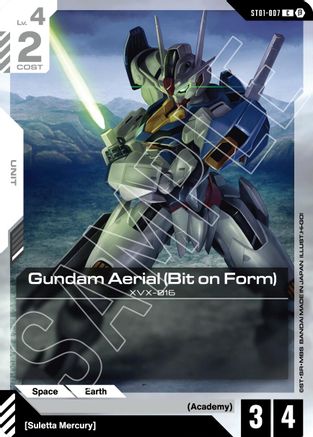 Gundam Aerial (Bit on Form) - ST01-007B - Edition Beta - C