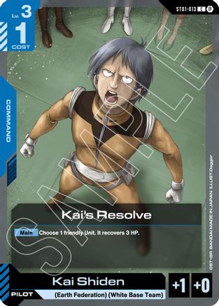Kai's Resolve - ST01-013B - Edition Beta - C