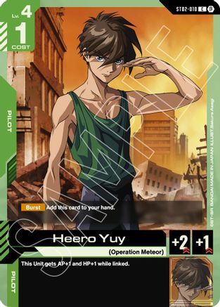 Heero Yuy - ST02-010B - Edition Beta - C