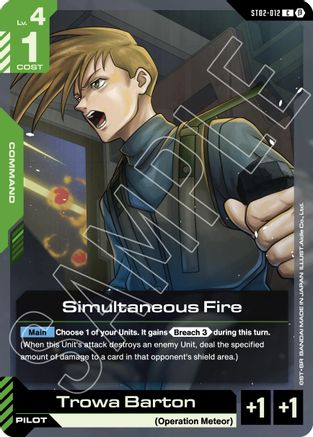 Simultaneous Fire - ST02-012B - Edition Beta - C