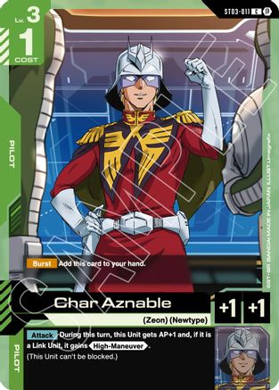 Char Aznable - ST03-011B - Edition Beta - C