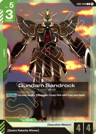 Gundam Sandrock - GD01-028B - Edition Beta - R