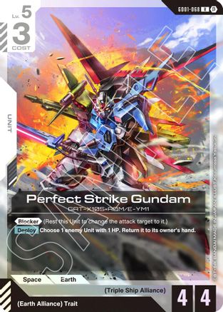 Perfect Strike Gundam - GD01-068B - Edition Beta - R