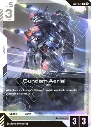 Gundam Aerial - GD01-070B - Edition Beta - R