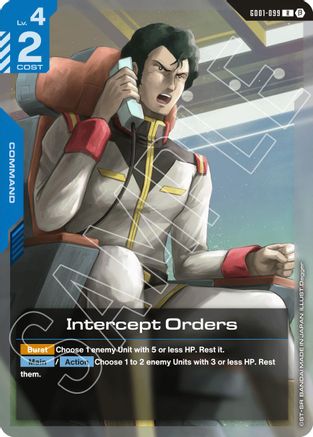 Intercept Orders - GD01-099B - Edition Beta - R