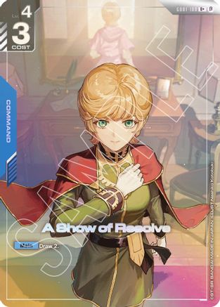 A Show of Resolve - GD01-100B - Edition Beta - U+ (Parallel)