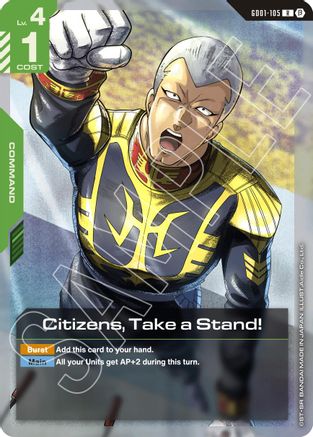Citizens, Take a Stand! - GD01-105B - Edition Beta - R