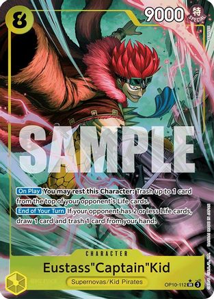 Eustass"Captain"Kid (112) (Parallel) - OP10-112 - Super Rare