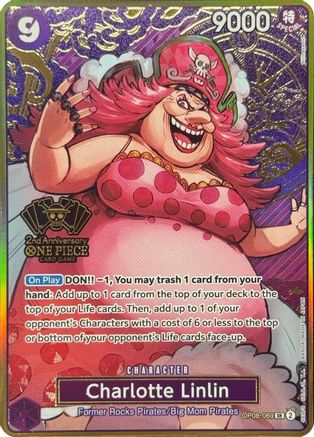 Charlotte Linlin (One Piece Japanese Version 2nd Anniversary Set) - OP08-069 - Super Rare