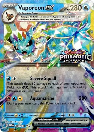 Vaporeon ex - 023/131 - Promo