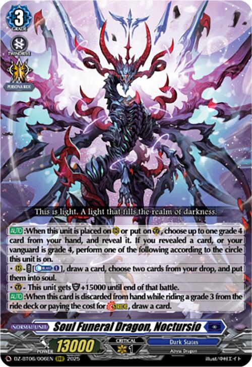 Soul Funeral Dragon, Noctursio (DZ-BT06/006EN) [DZ-BT06: Generation Dragenesis]