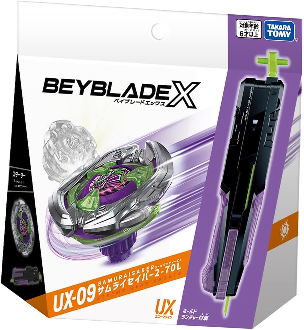 Beyblade X - UX-09 Starter Samurai Saber 2-70L