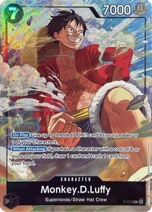 Monkey.D.Luffy (Premium Card Collection -Best Selection Vol. 3-) - P-075 - Promo