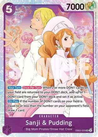 Sanji & Pudding - EB02-035 - Super Rare
