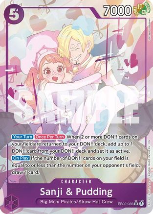 Sanji & Pudding (Alternate Art) - EB02-035 - Super Rare