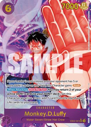 Monkey.D.Luffy (061) (Alternate Art) - EB02-061 - Secret Rare