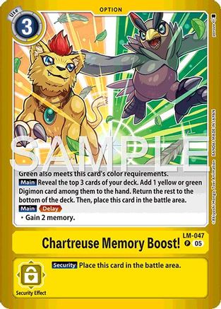 Chartreuse Memory Boost! - LM-047