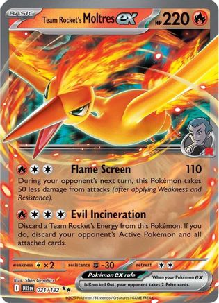 Team Rocket's Moltres ex - 031 - Double Rare