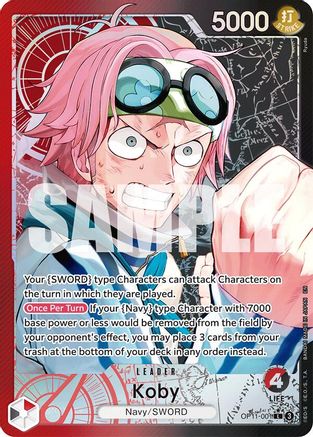 Koby (001) (Alternate Art) - OP11-001 - Leader