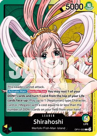 Shirahoshi (022) - OP11-022 - Leader