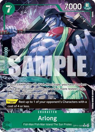 Arlong (Alternate Art) - OP11-023 - Rare