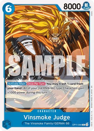 Vinsmoke Judge - OP11-044 - Common