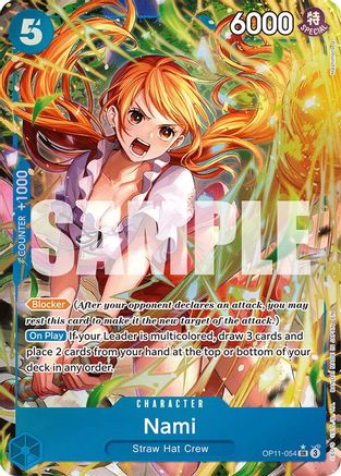 Nami (054) (Alternate Art) - OP11-054 - Super Rare