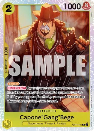 Capone"Gang"Bege (101) - OP11-101 - Super Rare