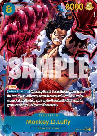 Monkey.D.Luffy (118) (Alternate Art) - OP11-118 - Secret Rare