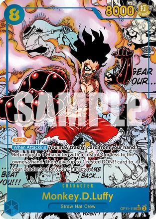 Monkey.D.Luffy (118) (Manga) - OP11-118 - Secret Rare