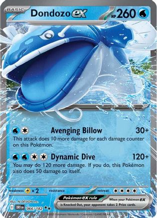 Dondozo ex - 066/182 - Double Rare