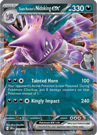 Team Rocket's Nidoking ex - 119/182 - Double Rare