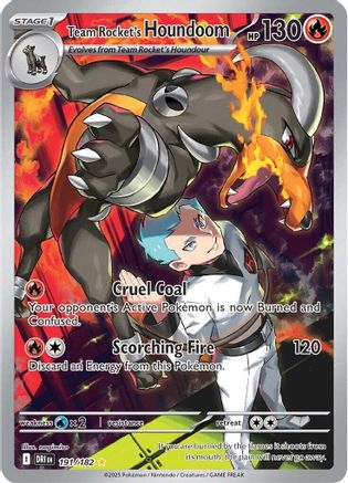 Team Rocket's Houndoom - 191/182 - Illustration Rare