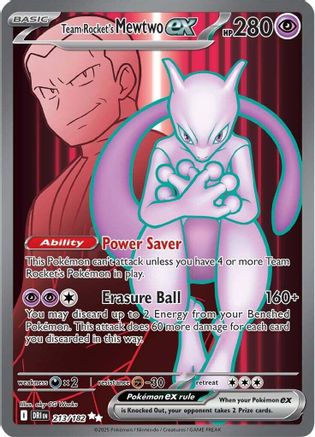 Team Rocket's Mewtwo ex - 213/182 - Ultra Rare