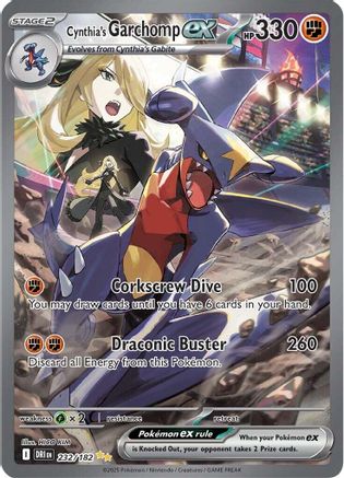 Cynthia's Garchomp ex - 232/182 - Special Illustration Rare