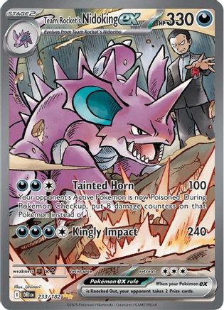 Team Rocket's Nidoking ex - 233/182 - Special Illustration Rare