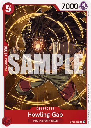 Howling Gab (Reprint) - OP09-006 - Common