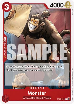 Monster (Reprint) - OP09-012 - Common