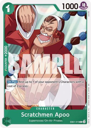 Scratchmen Apoo (Reprint) - EB01-015 - Rare
