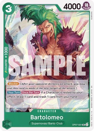 Bartolomeo (Reprint) - OP07-031 - Uncommon