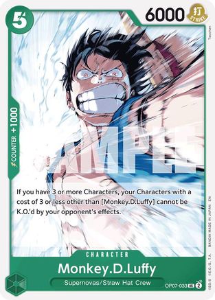 Monkey.D.Luffy (Reprint) - OP07-033 - Uncommon