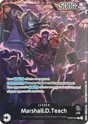Marshall.D.Teach (English Version 2nd Anniversary Set) - OP09-081 - Leader